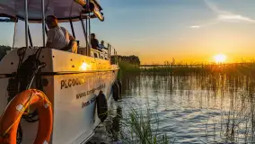 Zachód słońca nad jeziorem Święcajty, Ognisty Ptak, sierpień 2024 r. - zdjęcie 2