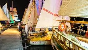 XXV Zlot Klubu Jacht Oldtimer, zdjęcia nocne, sierpień 2024 r. - zdjęcie 32