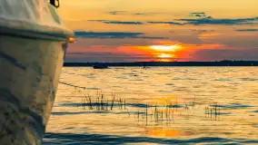 Sierpniony zachód nad jeziorem Dargin 2024 - zdjęcie 3