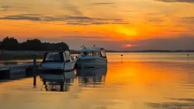 Zachód słońca nad jeziorem Święcajty, Ogonki, wrzesień 2024 r. - zdjęcie 16