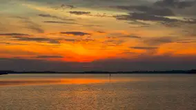 Zachód słońca nad jeziorem Święcajty, Ogonki, wrzesień 2024 r. - zdjęcie 9