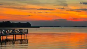 Zachód słońca nad jeziorem Święcajty, Ogonki, wrzesień 2024 r. - zdjęcie 13