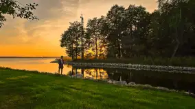 Zachód słońca nad jeziorem Mamry, wrzesień 2024 r. - zdjęcie 2