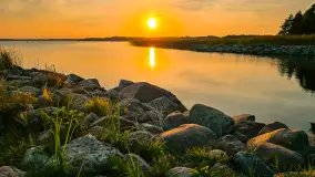 Zachód słońca nad jeziorem Mamry, wrzesień 2024 r. - zdjęcie 11