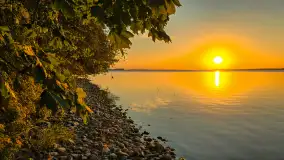 Zachód słońca nad jeziorem Dargin, Dziki Harsz, wrzesień 2024 r. - zdjęcie 8