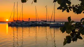 Zachód słońca nad jeziorem Dargin, Dziki Harsz, wrzesień 2024 r. - zdjęcie 14