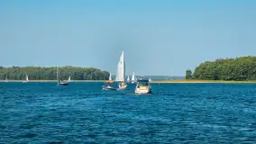 Początek września nad jeziorem Kisajno z wody - zdjęcie 25