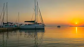 Zachód słońca nad Darginem złapany z wody, wrzesień 2024 r. - zdjęcie 14