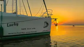 Zachód słońca nad Darginem złapany z wody, wrzesień 2024 r. - zdjęcie 9