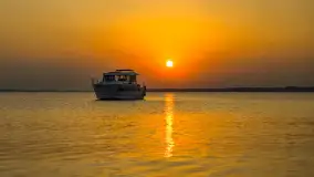 Zachód słońca nad Darginem złapany z wody, wrzesień 2024 r. - zdjęcie 10