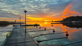 Wschód słońca PTTK Wilkasy, Niegocin, grudzień 2024 r. - zdjęcie 10