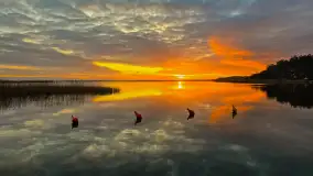 Wschód słońca PTTK Wilkasy, Niegocin, grudzień 2024 r. - zdjęcie 8