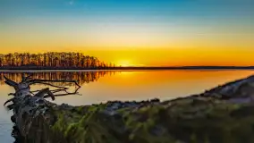 Wschód słońca nad jeziorem Dargin, most Sztynorcki, grudzień 2024 r. - zdjęcie 27