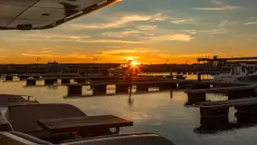 Zachód słońca, Ekomarina Giżycko, grudzień 2024 r. - zdjęcie 29