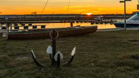 Zachód słońca, Ekomarina Giżycko, grudzień 2024 r. - zdjęcie 30