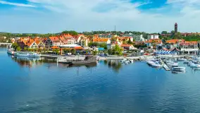 Mikołajki i okoliczne jeziora z drona, wrzesień 2024 r. - zdjęcie 29