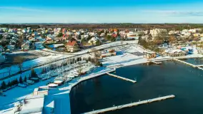 Wilkasy i jezioro Niegocin w zimowej aurze, styczeń 2025 r. - zdjęcie 2