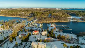 Zimowe jezioro Tajty i okolice z drona, styczeń 2025 r. - zdjęcie 38