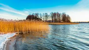 Zachód słońca nad jeziorem Tajty, styczeń 2025 r. - zdjęcie 2