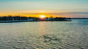 Zachód słońca nad jeziorem Tajty, styczeń 2025 r. - zdjęcie 20