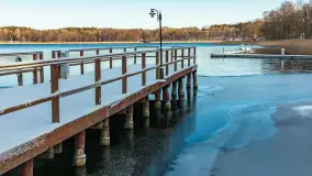 Łabędzi Ostrów w Pięknej Górze w zimowej aurze, styczeń 2025 r. - zdjęcie 16