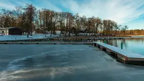 Łabędzi Ostrów w Pięknej Górze w zimowej aurze, styczeń 2025 r. - zdjęcie 34