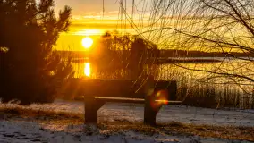 Wschód słońca nad jeziorem Święcajty w Kolonii Rybackiej - zdjęcie 35