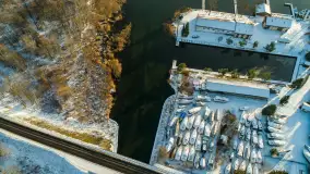 Zimowe Mazury na ujęciach z drona, styczeń 2025 r. - zdjęcie 16