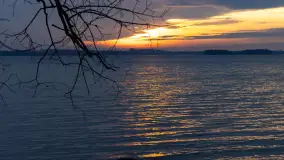 Zachód słońca nad jeziorem Dargin, styczeń 2025 r. - zdjęcie 26