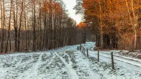Zachód słońca nad jeziorem Skarż Wielki, luty 2025 r. - zdjęcie 20