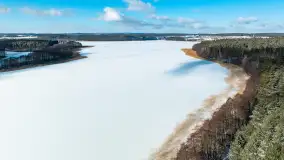 Zatoka Mrówki i jezioro Ryńkie w zimowej odsłonie, luty 2024 r. - zdjęcie 34