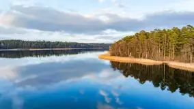 Pole namiotowe Flosek nad jeziorem Bełdany, luty 2025 r. - zdjęcie 7