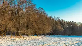 Jezioro Dargin przed zachodem słońca, luty 2025 r. - zdjęcie 14