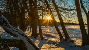 Jezioro Dargin przed zachodem słońca, luty 2025 r. - zdjęcie 10