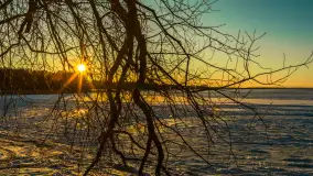 Jezioro Dargin przed zachodem słońca, luty 2025 r. - zdjęcie 25