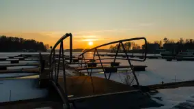 Zachód słońca nad zatoką Tracz, jezioro Kisajno, Giżycko - zdjęcie 3