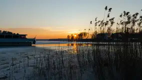 Zachód słońca nad zatoką Tracz, jezioro Kisajno, Giżycko - zdjęcie 17