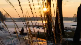 Zachód słońca nad zatoką Tracz, jezioro Kisajno, Giżycko - zdjęcie 2