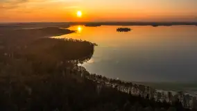 Zachód słońca na Fuledzie, jezioro Dobskie, marzec 2025 r. - zdjęcie 39