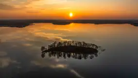 Zachód słońca na Fuledzie, jezioro Dobskie, marzec 2025 r. - zdjęcie 29