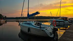 Wschody słońca w Łabędzim Ostrowiu nad jeziorem Kisajno - zdjęcie 3