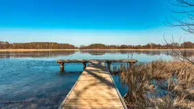 Plaża w Kleszczewie i jezioro Wojnowo, marzec 2025 r. - zdjęcie 1