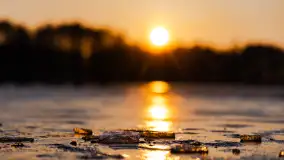 Zachód słońca w porcie Ognisty Ptak, marzec 2025r. - zdjęcie 6