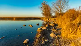 Zachód nad jeziorem Śniardwy, Szeroki Ostrów, marzec 2025 r. - zdjęcie 21