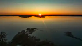 Zachód nad jeziorem Śniardwy, Szeroki Ostrów, marzec 2025 r. - zdjęcie 22