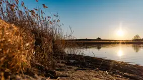 Zachód słońca nad Bindugą Zimny Kąt, marzec 2025r. - zdjęcie 2