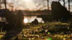 Zachód słońca nad Bindugą Zimny Kąt, marzec 2025r. - zdjęcie 7