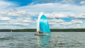 Młodzi adepci żeglarstwa nad jeziorem Dadaj - Rumszewicz Sailing - zdjęcie 27