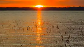 Kwietniowy zachód słońca nad jeziorem Niegocin, Bystry - zdjęcie 9