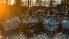 Zachód słońca nad Wilkasami, PTTK Wilkasy, kwiecień 2025 r. - zdjęcie 4